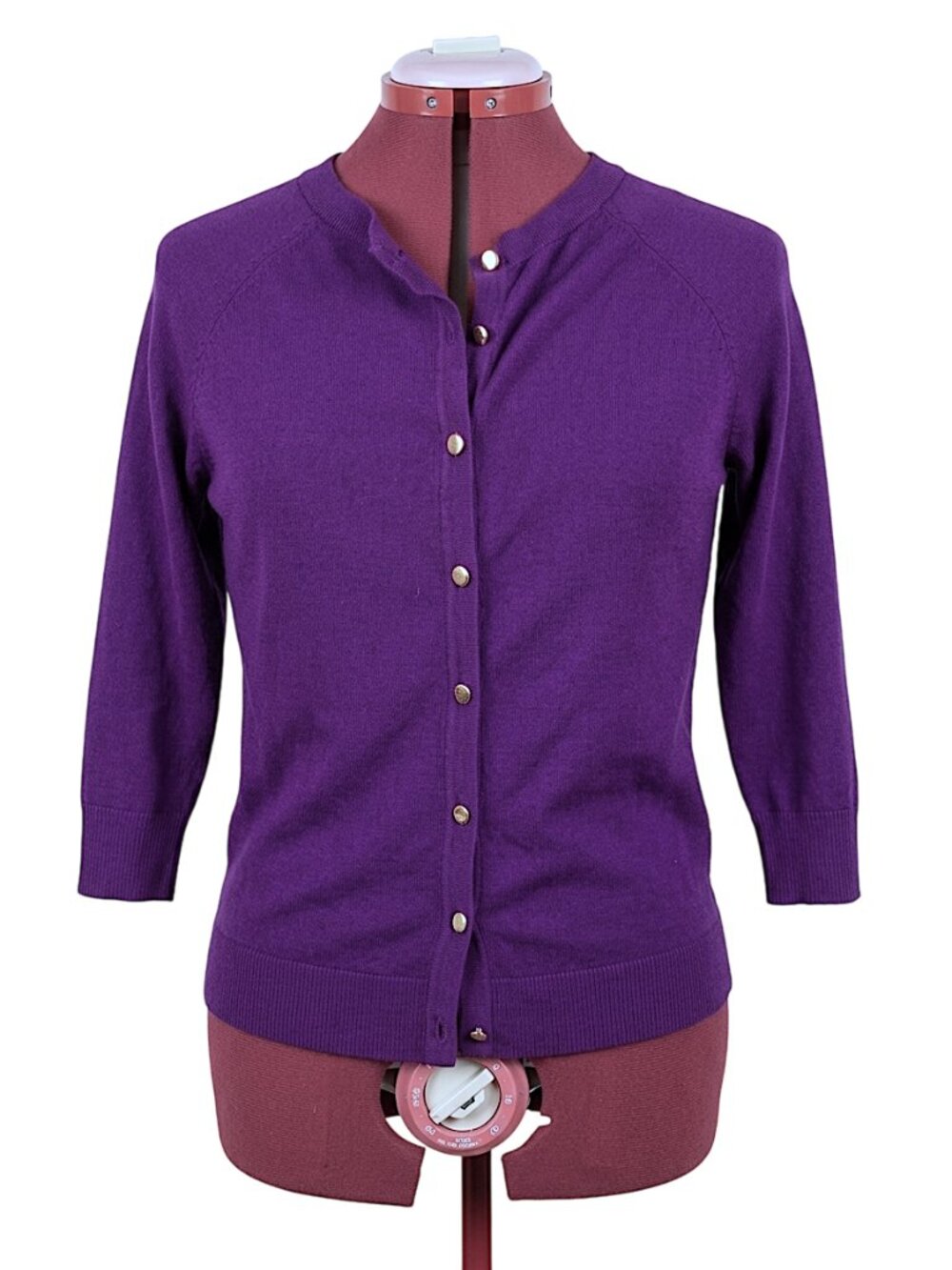 Reitmans Classic Purple Button-Down Cardigan / Vest MEDIUM